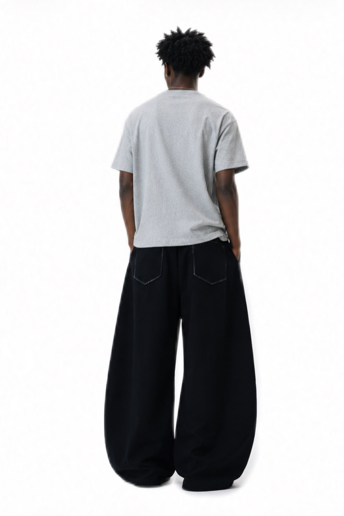 Cloudline Grey Wide-Leg Sweatpants