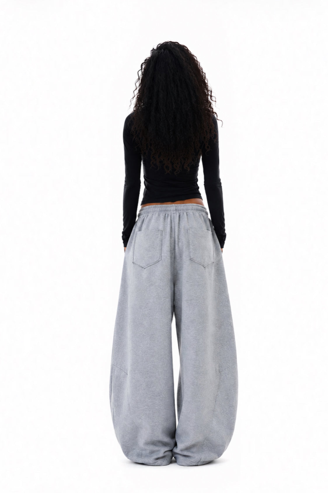 Cloudline Grey Wide-Leg Sweatpants